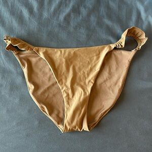 Brown bikini bottom swimsuit aerie size medium